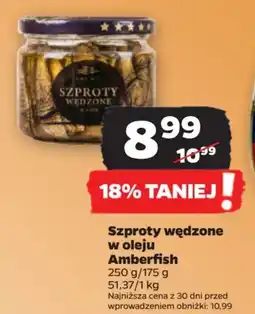 Netto Szproty wędzone w oleju Amberfish 250 g oferta