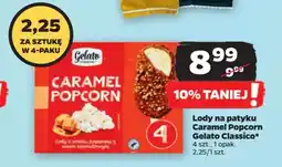 Netto Lody na patyku Caramel Popcorn Gelato Classico 4 szt. oferta