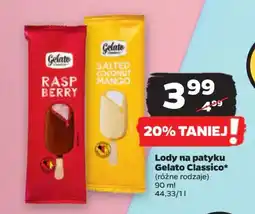 Netto Lody na patyku Gelato Classico 90 ml oferta
