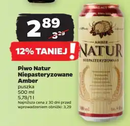 Piwo Natur Niepasteryzowane Amber 500 ml