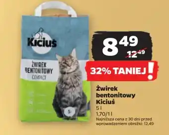 Netto Żwirek bentonitowy Kiciuś 5 l oferta