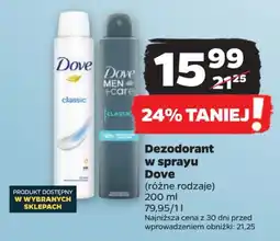 Netto Dezodorant w sprayu Dove 200 ml oferta