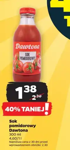 Netto Sok pomidorowy Dawtona 300 ml oferta