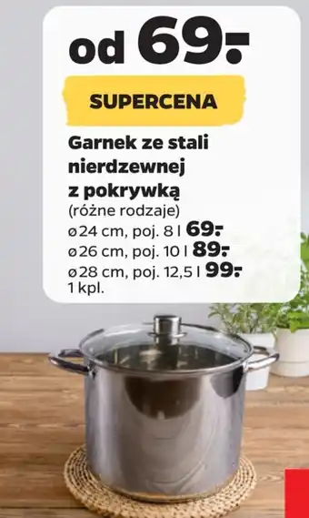 Netto Garnek ze stali nierdzewnej z pokrywką oferta