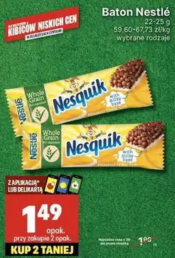 Delikatesy Centrum Nestlé Nesquik Śniadaniowy baton zbożowy 25 g oferta