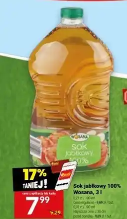 Twój Market Wosana Sok 100 % jabłko 1 l oferta