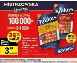 Twój Market Krakus Parówki z szynki wieprzowe 200 g oferta