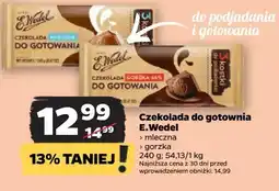 Netto Czekolada gorzka do gotowania E. wedel oferta