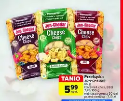 Carrefour Chipsy serowe tzatziki & chili Jon-chedar oferta