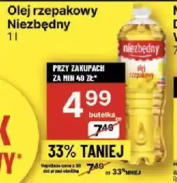 Delikatesy Centrum Olej rzepakowy Niezbędny 1 l oferta