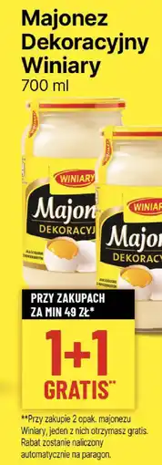 Delikatesy Centrum Majonez Dekoracyjny Winiary 700 ml oferta