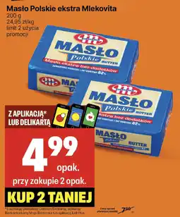 Delikatesy Centrum Masło Polskie ekstra Mlekovita 200 g oferta