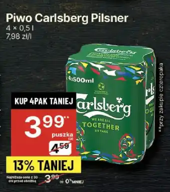 Delikatesy Centrum Piwo Carlsberg Pilsner 0,5 l oferta