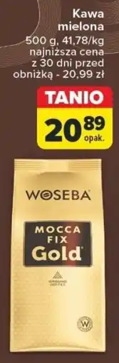 Carrefour Kawa mielona Woseba 500 g oferta