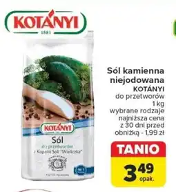 Carrefour Sól kamienna niejodowana KOTÁNYI 1 kg oferta