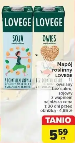 Carrefour Napój roślinny LOVEGE 1l oferta