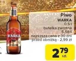 Carrefour Piwo WARKA 0,5l oferta