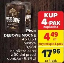 Piwo DĘBOWE MOCNE 4x0,5l