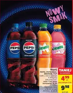 Carrefour Napój PEPSI, PEPSI MAX, MIRINDA, 7UP 0,85l oferta