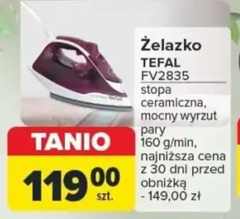 Carrefour Żelazko TEFAL FV2835 oferta