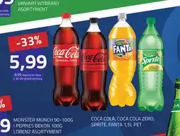 Hildebrandt COCA COLA, COCA COLA ZERO, SPRITE, FANTA 1,5 L PET oferta