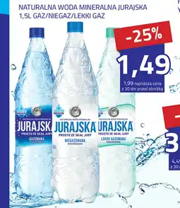 Hildebrandt NATURALNA WODA MINERALNA JURAJSKA 1,5 L GAZ/NIEGAZ/LEKKI GAZ oferta