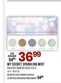 Drogerie Natura MY SECRET SPARKLING MIST PALETKA CIENI DO OCZU: 6.5 G oferta
