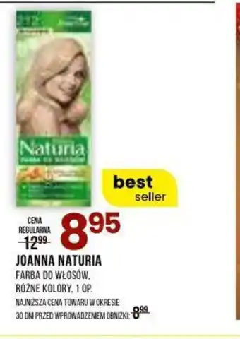 Drogerie Natura JOANNA NATURIA FARBA DO WŁOSÓW oferta
