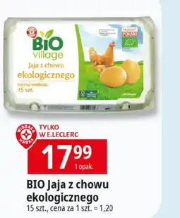 E.Leclerc BIO Jaja z chowu ekologicznego 15 szt. oferta
