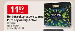 E.Leclerc Herbata ekspresowa czarna Pure Ceylon Big-Active Herbapol 150 g, 100 tor. oferta