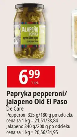 E.Leclerc Papryka pepperoni/ jalapeno Old El Paso De Care 325/180g oferta