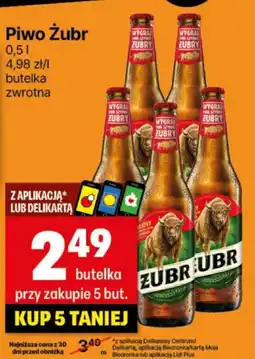 Delikatesy Centrum Piwo Żubr 0,5 L oferta