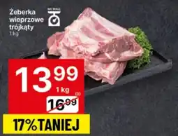 Delikatesy Centrum Żeberka wieprzowe trójkąty 1kg oferta