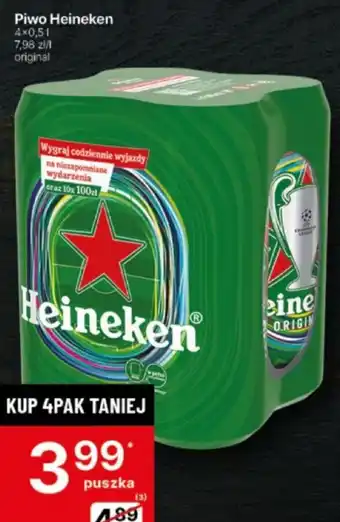Delikatesy Centrum Piwo Heineken Original 4x0,5l oferta
