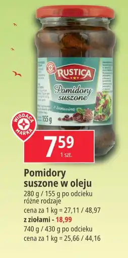 E.Leclerc Pomidory suszone w oleju z żurawiną Wiodąca marka rustica oferta