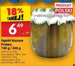 Twój Market Ogórki kiszone Frubex 740g/430g oferta