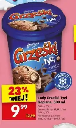 Twój Market Lody Grześki Tyci Goplana 500 ml oferta