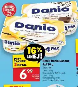 Twój Market Serek Danio Danone, 4x130 g oferta