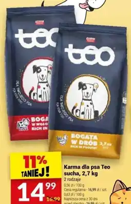 Twój Market Karma dla psa Teo sucha 2,7 kg oferta