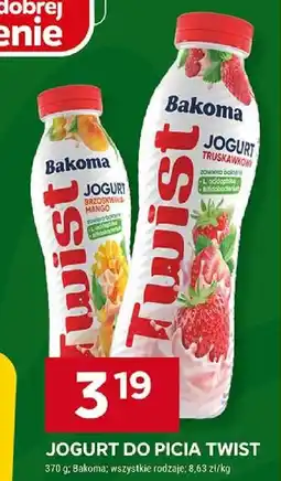 Stokrotka JOGURT DO PICIA TWIST 370 g: Bakoma oferta