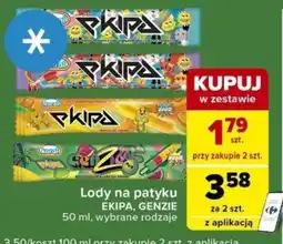 Carrefour Express Lody na patyku Ekipa, Genzie 50 ml oferta