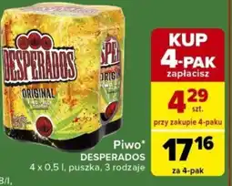 Carrefour Express Desperados Piwo 4x0,5l, puszka oferta