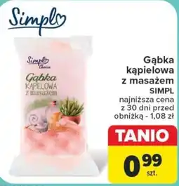 Carrefour Gąbka kąpielowa z masażem SIMPL oferta