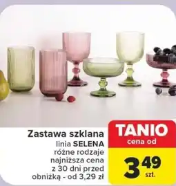 Carrefour Zastawa szklana linia SELENA oferta