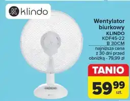Wentylator biurkowy KLINDO KDF45-22