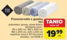 Carrefour Prześcieradło z gumką TEX oferta