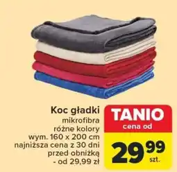 Carrefour Koc gładki 160 x 200 cm oferta
