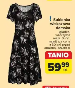 Carrefour Sukienka wiskozowa damska oferta