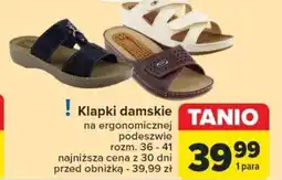 Carrefour Klapki damskie oferta