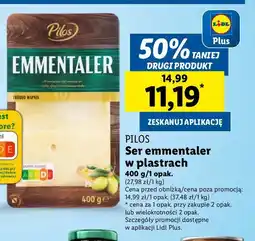 Serek emmentaler plastry Pilos 400 g